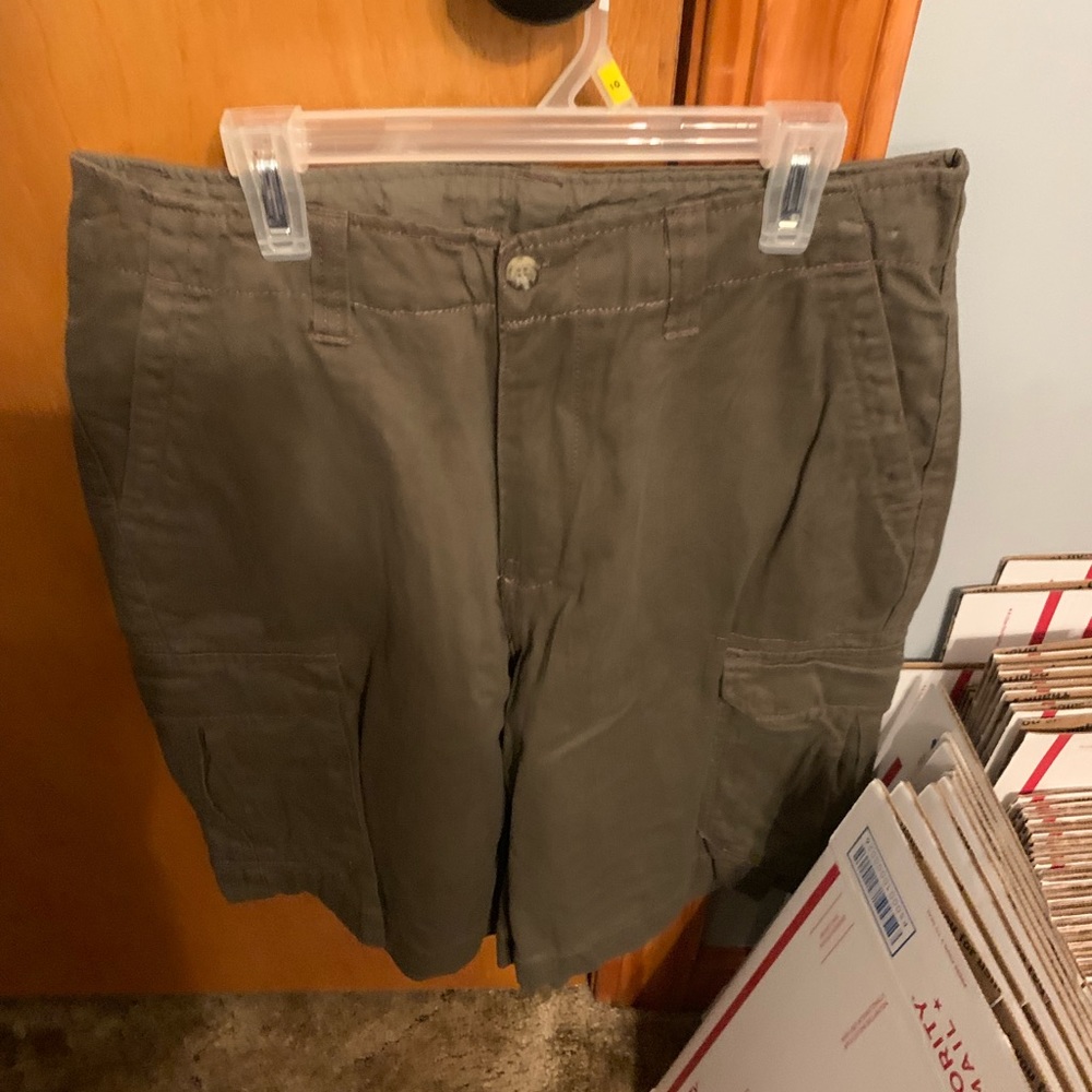 Olive green shorts
